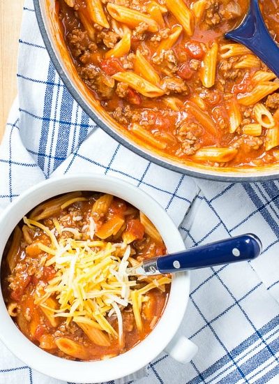 one pot chili mac recipe with cheese fi