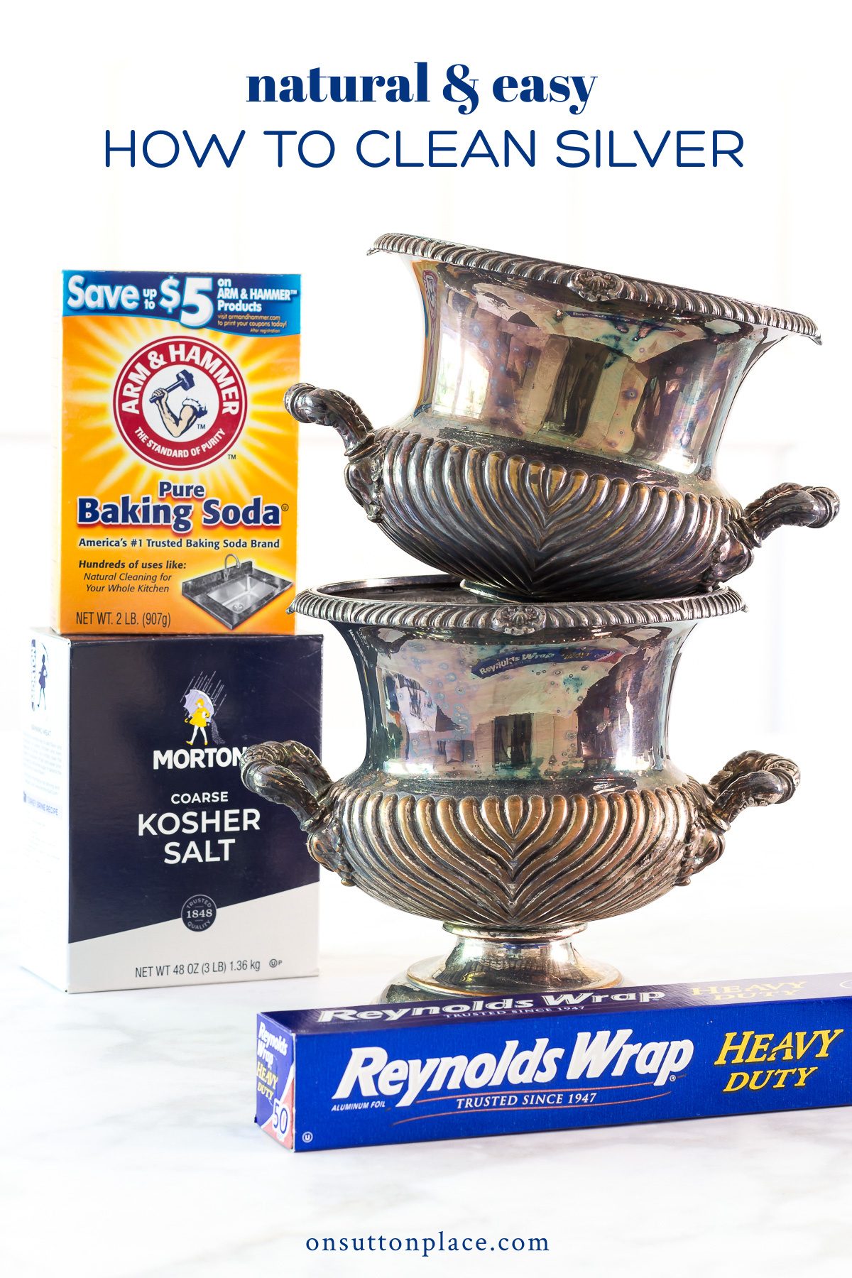 How To Clean Silver With Baking Soda + Aluminum Foil On Sutton Place