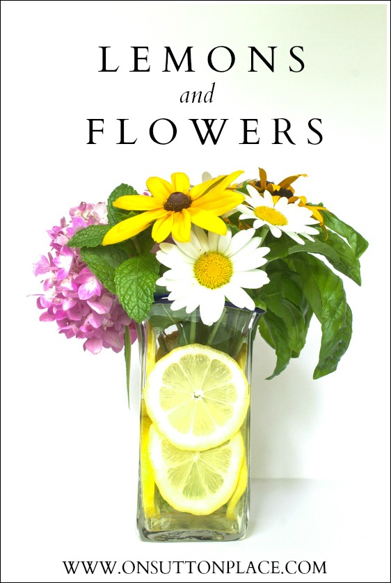 Lemon and Flower Arrangement - On Sutton Place