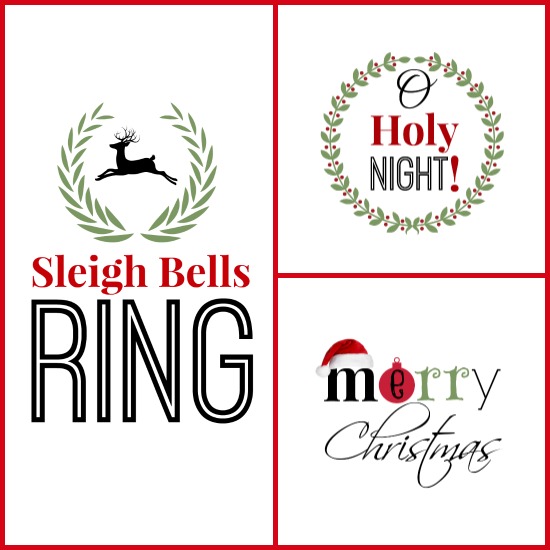 Free Christmas Printables | DIY Wall Art | onsuttonplace.com