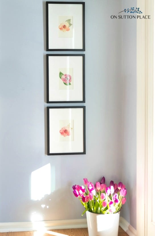 diy watercolor wall art easy inexpensive on sutton place