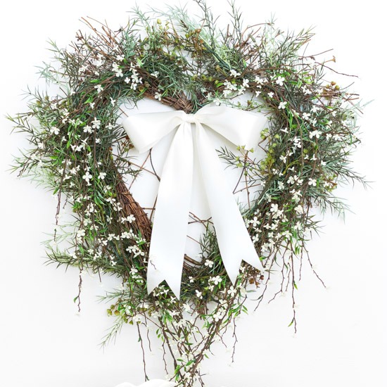 Diy Heart Wreath Tutorial Neutral And Natural On Sutton Place