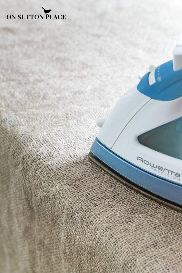 How To Wash Dry And Cut Burlap On Sutton Place