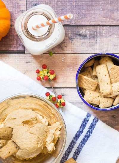 pumpkin fluff dip graham crackers milk fi