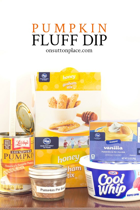 This Pumpkin Fluff Dip Dessert Recipe can be served as a snack or easy dessert. Perfect for kids! Makes a great addition to your Thanksgiving Day menu.