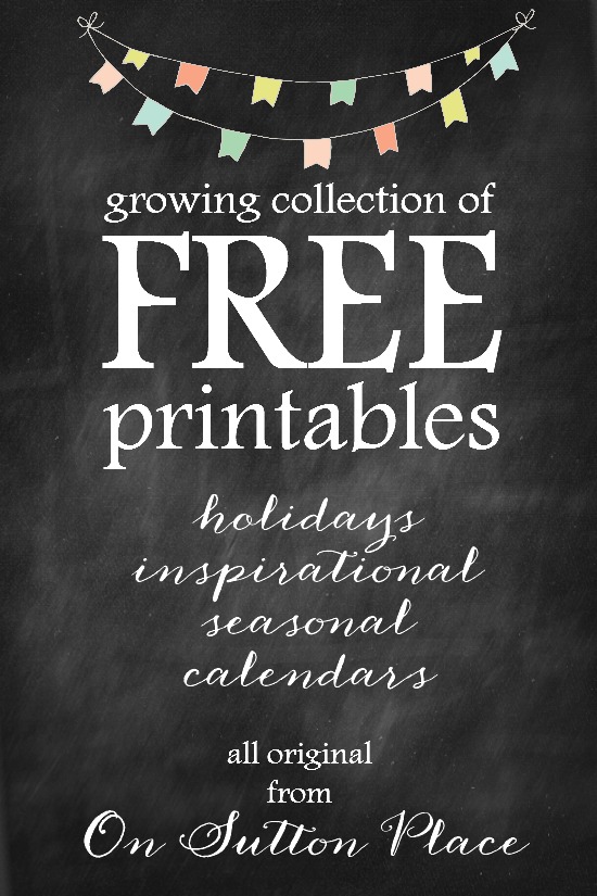 On Sutton Place Printables DIY Wall Art Cards Crafts More