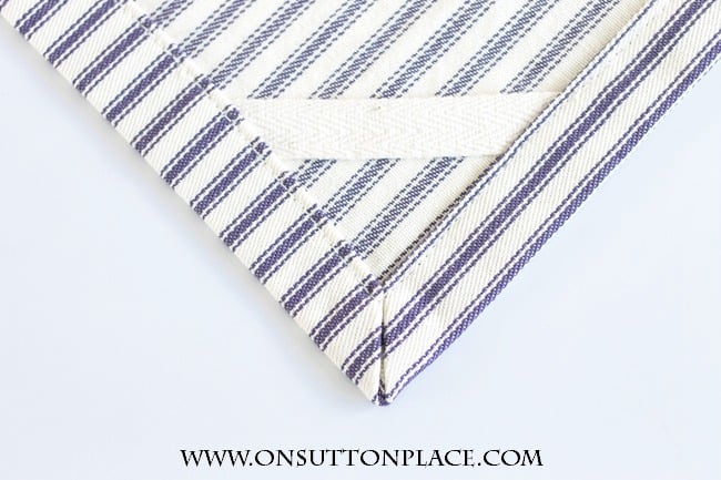 Easy Tea Towel Tutorial | step by step directions! | onsuttonplace.com