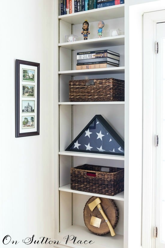 Built In Bookshelves | Inspiration for building around a door