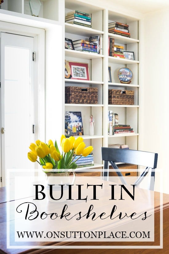 Pottery barn built in bookshelves discount