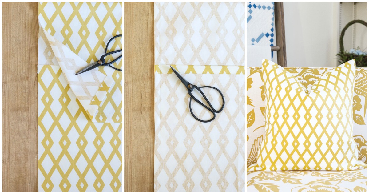 Envelope Pillow Cover Tutorial (French Seam) On Sutton Place