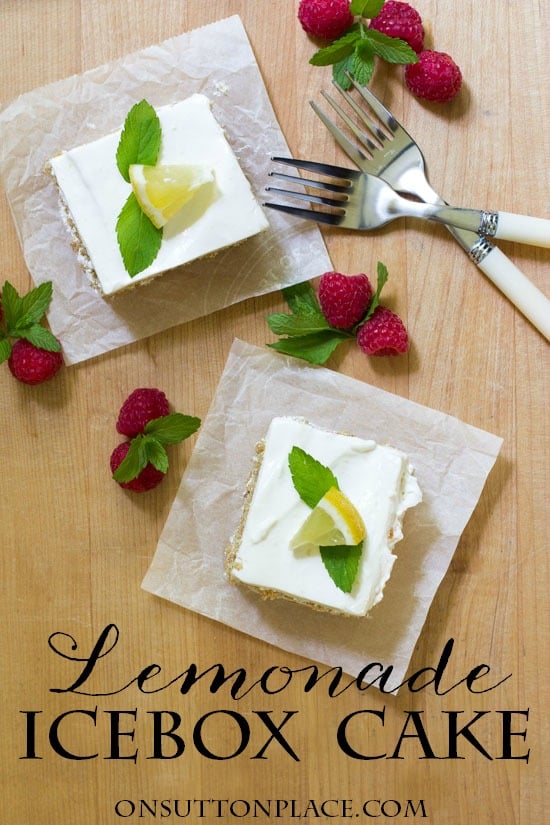 Lemonade Icebox Cake Dessert Recipe On Sutton Place