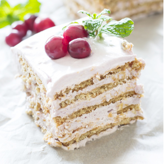 Make-Ahead Cranberry Icebox Cake Recipe