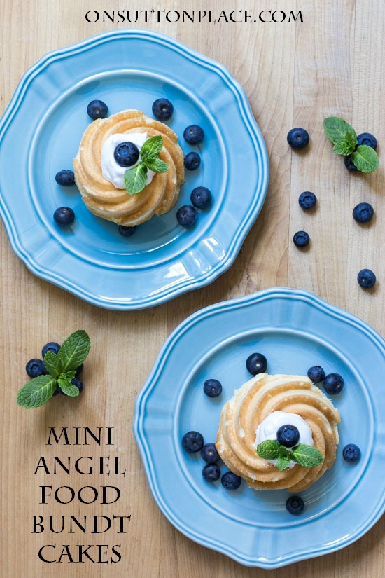 Mini Angel Food Bundt Cakes On Sutton Place