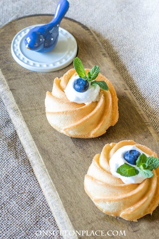 Mini Angel Food Bundt Cakes On Sutton Place