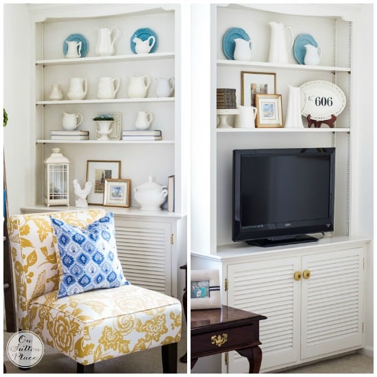 Shelf Styling: 5 Easy Tips | Ideas and examples that anyone can do no matter what the budget!