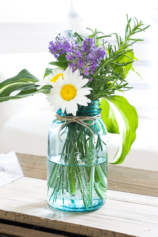 Everything you need to know about arranging garden flowers. how to harvest, how to keep the flowers fresh, adding herbs, and more. arrangements using garden flowers and herbs