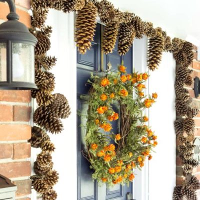French Country Decor, Apple Pastries, Pumpkins & Pinecones