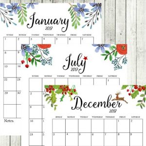 downloadable monthly calendar 2017