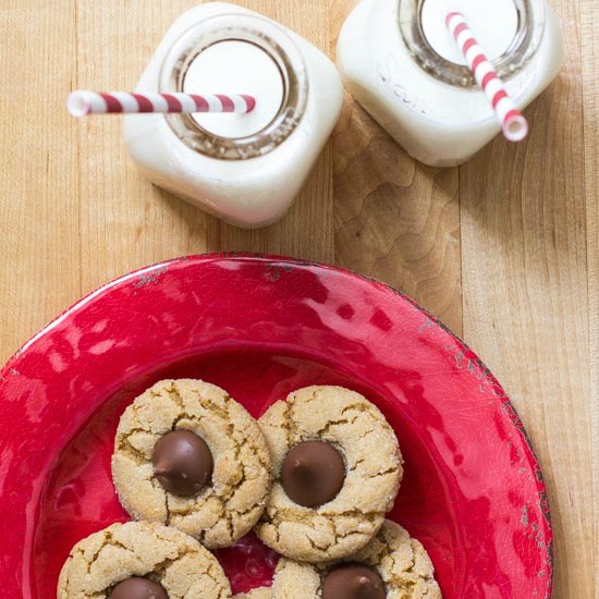 peanut-butter-blossom-cookie-recipe-fi Peanut Butter Blossom Cookie Recipe | Make these cookies for after-school snacks or dessert. Includes from-scratch method and a semi-homemade version.