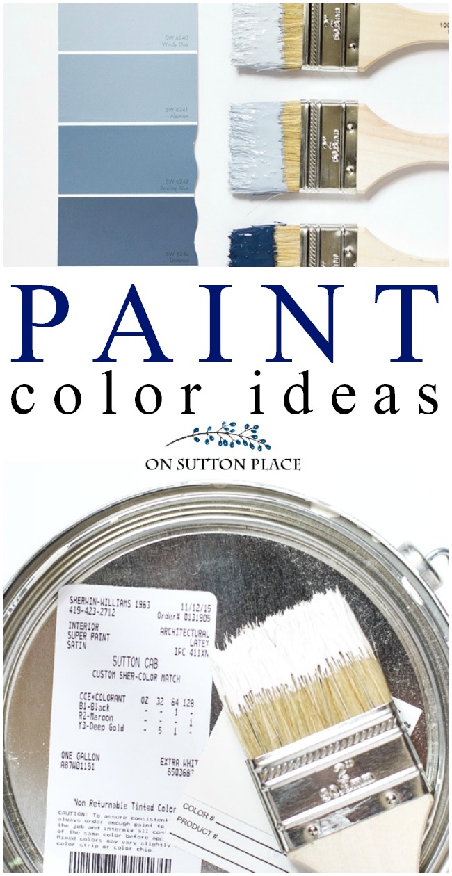 Paint Color Ideas for your Home. The perfect ivory paint and blue paint color choices. #paint #paintcolor #blue #bluepaint #cream #ivorypaint #offwhite #roomdecor #diy