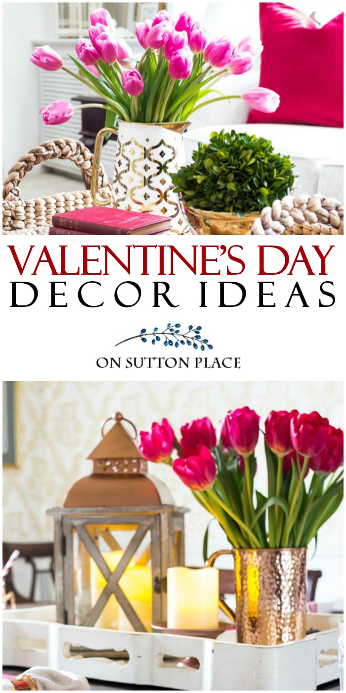 A list of my five favorite Valentine's Day decor ideas...easy, budget-friendly ways to decorate your home and celebrate with your family & friends. #valentinesdaydecor #valentines #heartwreath #heartprintables #valentinespillows