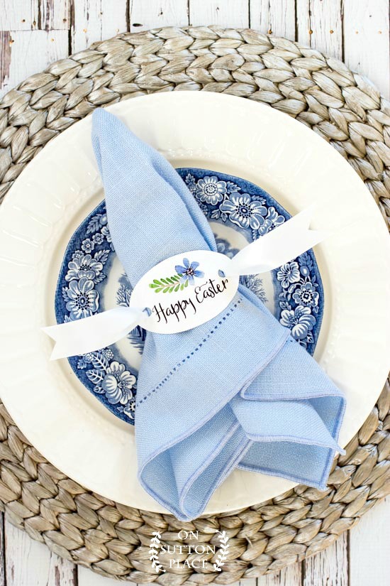 Happy Easter Napkin Rings Free Printable On Sutton Place