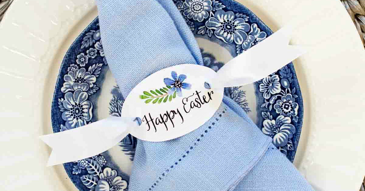 Happy Easter Napkin Rings Free Printable On Sutton Place