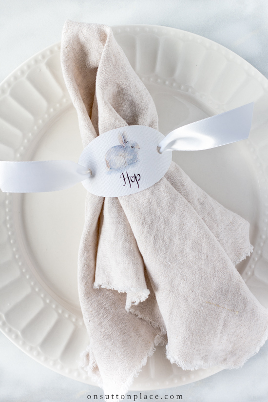 Happy Easter Napkin Rings Free Printable On Sutton Place