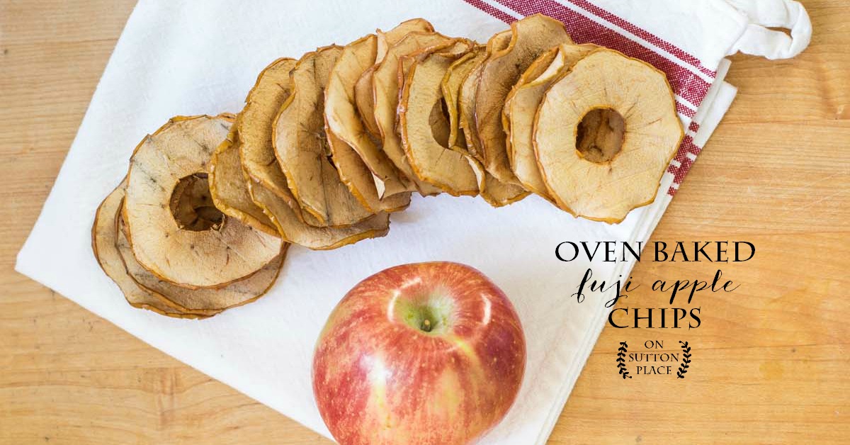 Easy Oven Baked Fuji Apple Chips On Sutton Place