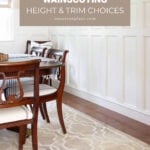 board and batten wainscoting height and trim choices pin