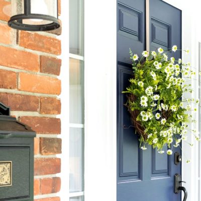 DIY Easy Fern & Daisy Summer Wreath