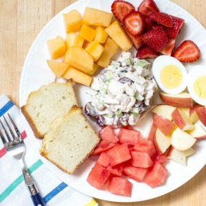Chicken Salad Fruit Plate | An Easy Summer Meal Idea