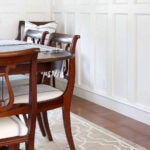 living dining room makeover final reveal traditional wainscoting pin