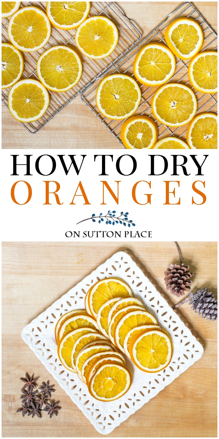 Learn how to make DIY dried oranges for simmering scent/potpourri, crafts & for beverage garnishes. No special equipment needed! How to dry orange slices.