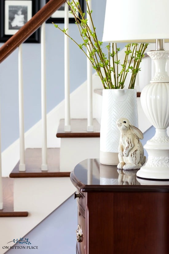 Take my spring home tour for simple decor ideas that will freshen your home and welcome the season. Features fresh flowers and easy farmhouse touches.