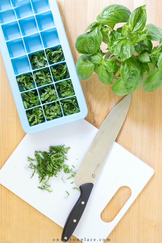 how to freeze basil in ice cube tray 2020