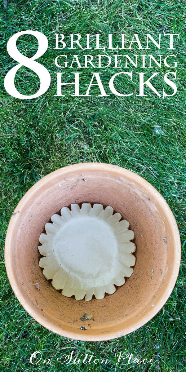 8 easy, DIY gardening tips & tricks for the beginner and seasoned gardener. Simple ways to make your time spent in the garden more enjoyable! #hacks #gardening #gardenideas #tip #outdoor #backyard