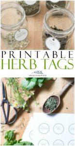 Printable Herb Tags For Storing Dried Herbs - On Sutton Place