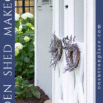 garden shed update ideas paint colors tall pin with side text