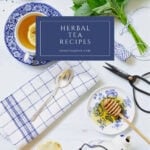herbal tea recipes to make at home pin with text box