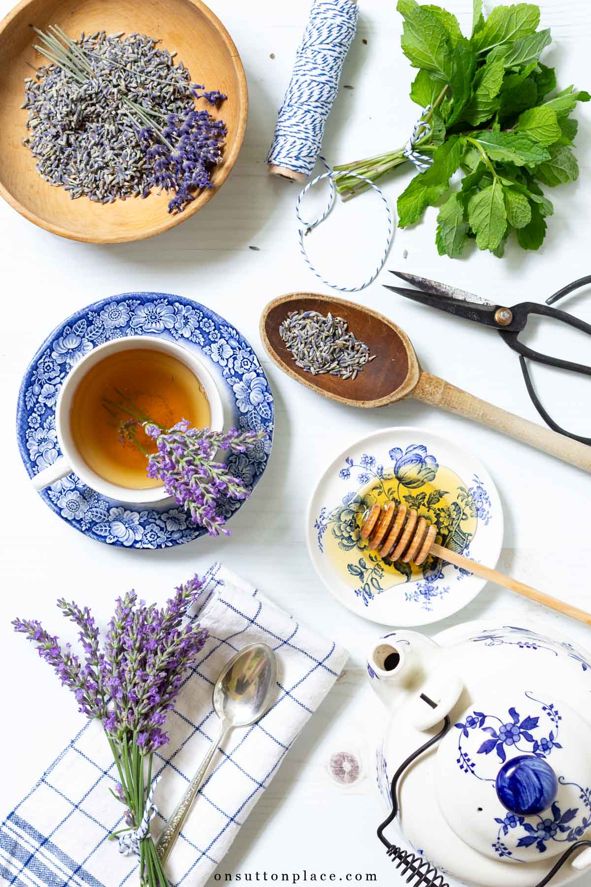 lavender herbal tea recipe with dried buds