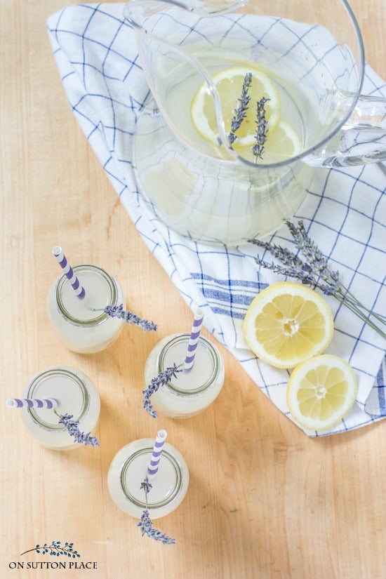 An easy, almost-homemade, lavender lemonade recipe that uses either fresh lemons or lemon juice concentrate. 