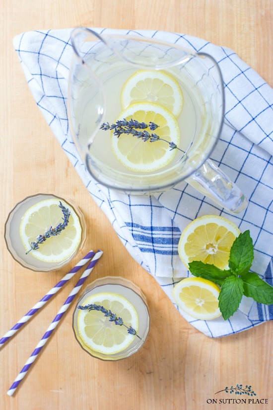 An easy, almost-homemade, lavender lemonade recipe that uses either fresh lemons or lemon juice concentrate. 