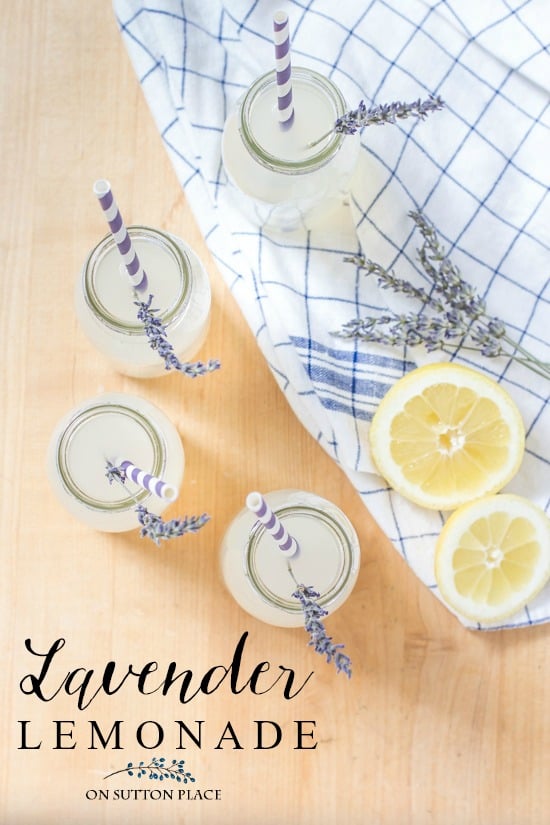 An easy, almost-homemade, lavender lemonade recipe that uses either fresh lemons or lemon juice concentrate. 