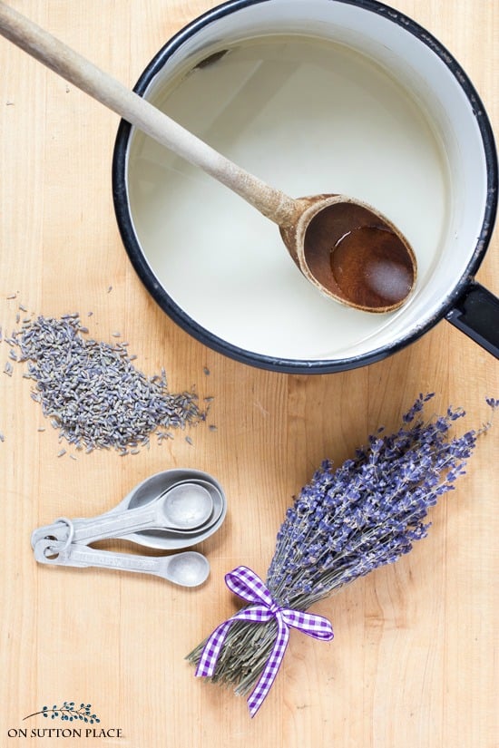 An easy, almost-homemade, lavender lemonade recipe that uses either fresh lemons or lemon juice concentrate. 