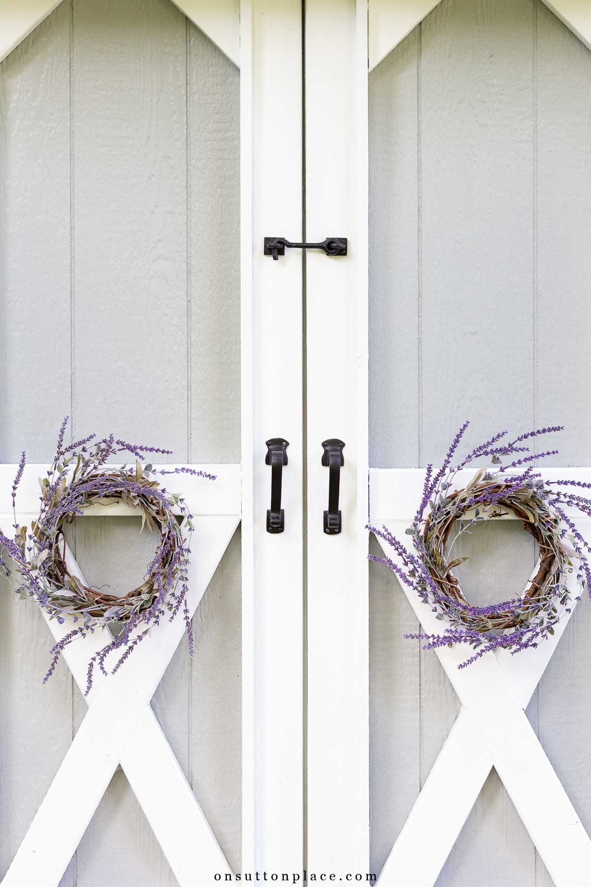 outdoor storage shed new black wrought iron hook and handles