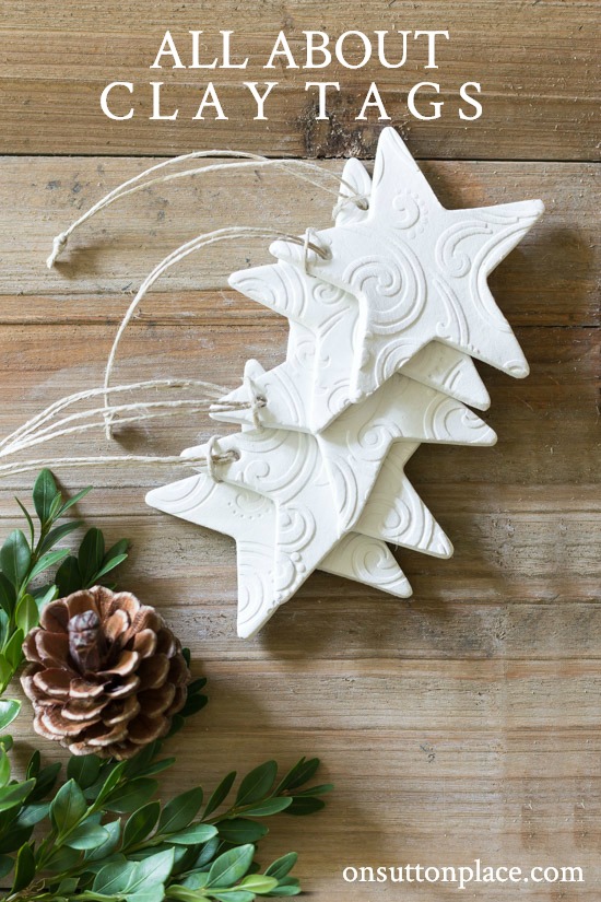 Handmade Clay Tags: Information & Sources. Includes where to buy them, how to make them, and ways to use them in your decor.