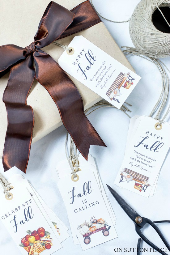 fall printable gift tags