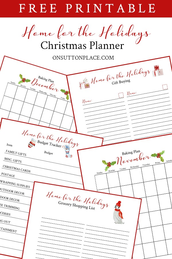 Get holiday stress relief with these ten simple & timely tips. Conquer that to-do list and stay organized with the Home for the Holidays Christmas Planner!