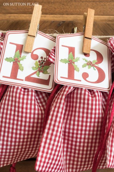 kids advent calendar diy printable numbers with clothespins
